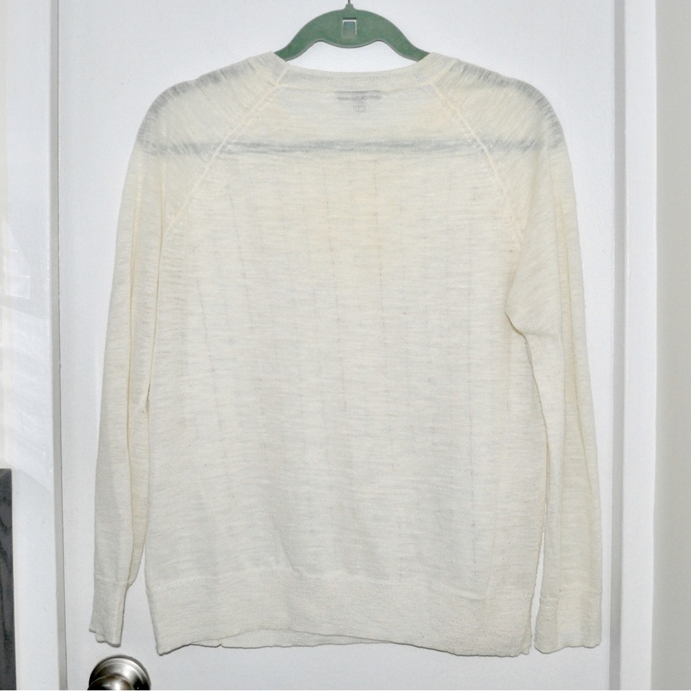 J. Crew Stacked Sequin Sweater in Ivory - Picture 8 of 9